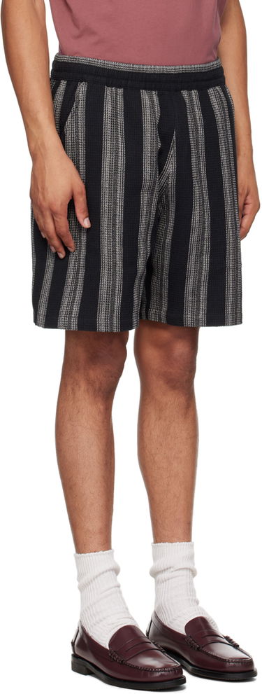 Kratke hlače Carhartt WIP Striped Relaxed Fit Shorts Črna | I033692, 1