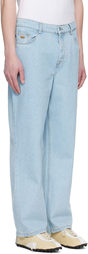 Kavbojke MAISON KITSUNÉ Maison Kitsuné Relaxed Jeans Modra | OM01105WD4009, 1