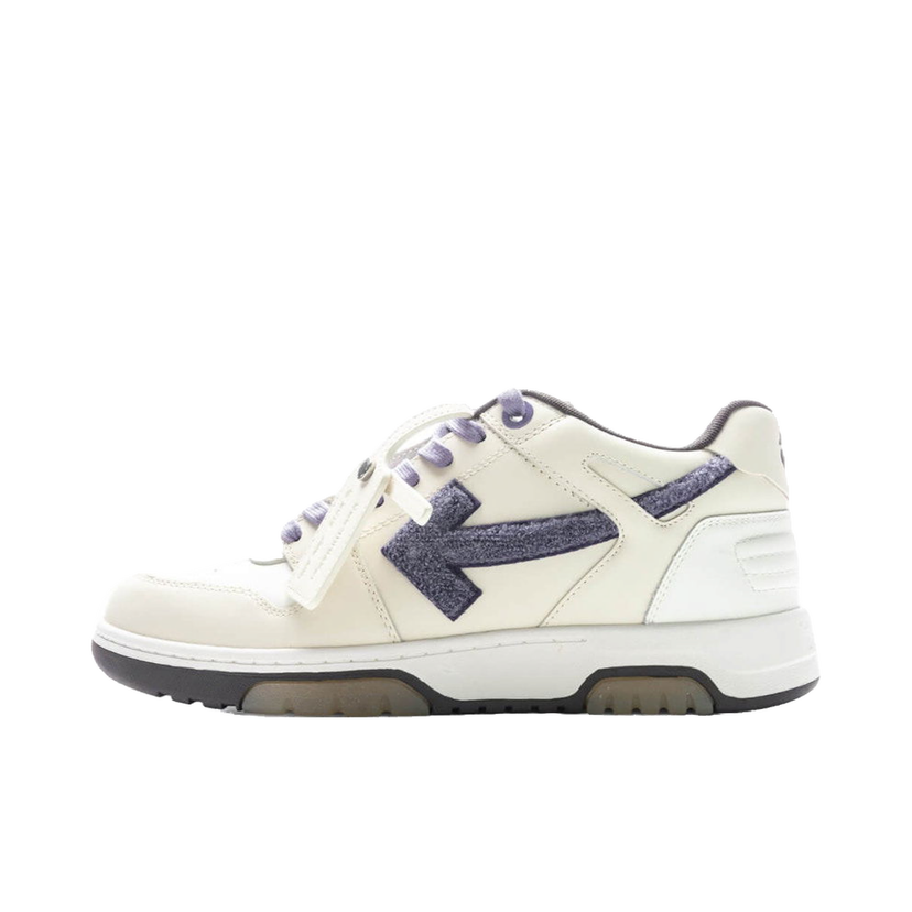 Superge in čevlji Off-White Out Of Office Low College Off White Purple Chenille Bela | OMIA189S23LEA0130337