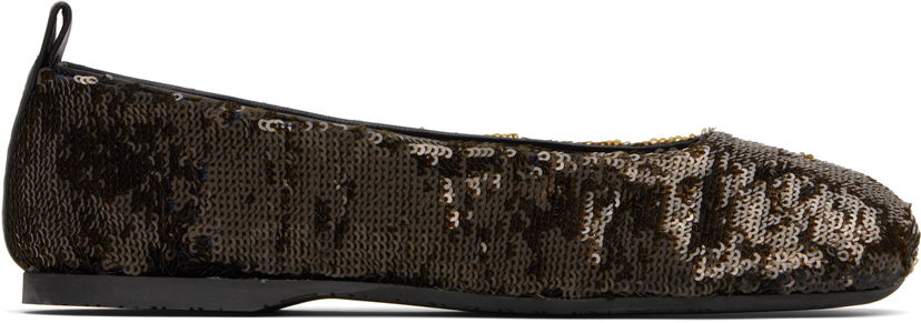 Oblačila JW Anderson JW Anderson All-Over Sequin Ballerina Flats Rjava | BL0034-FA0424