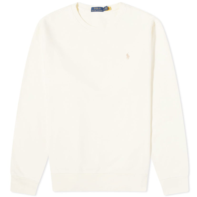 Pulover Polo by Ralph Lauren Polo Ralph Lauren Loopback Crew Sweat Clubhouse Cream Bela | 710916689003