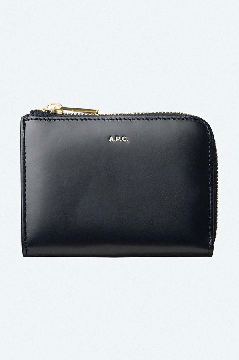 Denarnica A.P.C. Leather Wallet Mornarica | PXAWV.F63166