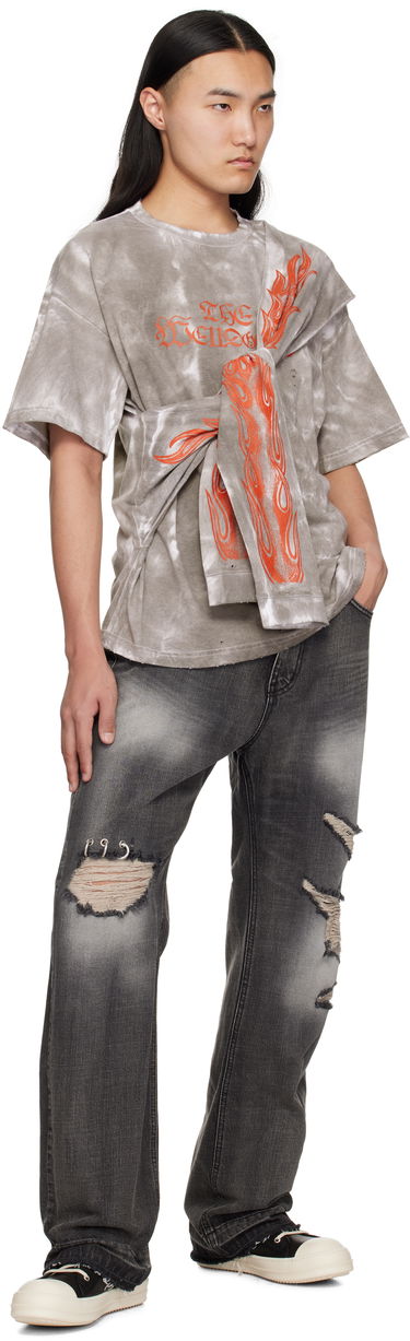 Majica We11done We11done Muddy 4 Sleeves T-Shirt Siva | WD-TT0-25-732-U-BK, 4