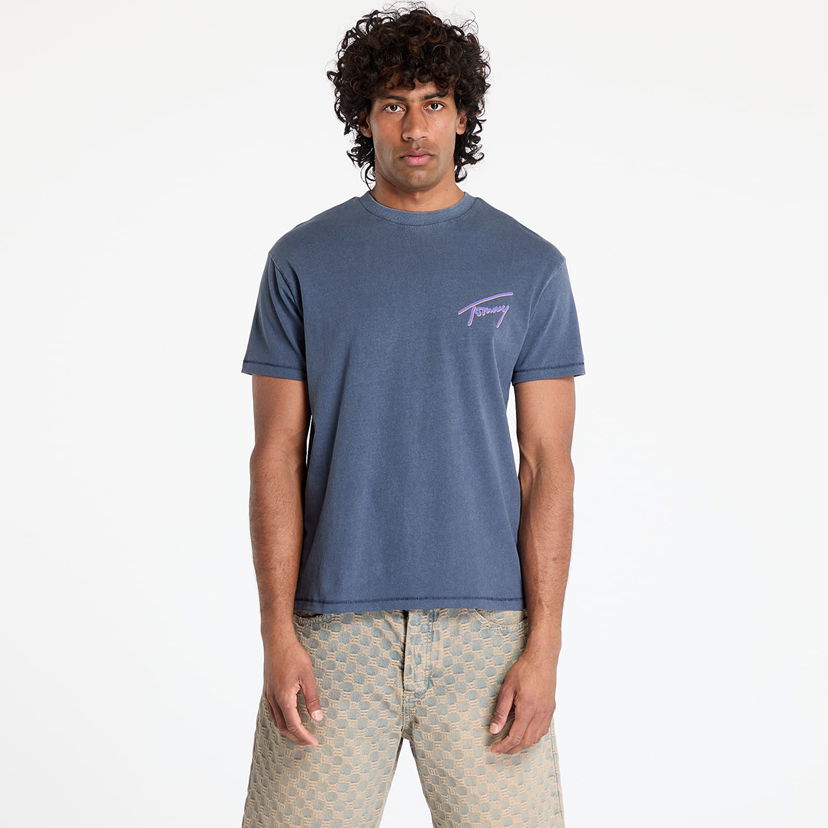 Majica Tommy Hilfiger Tommy Jeans Relaxed Faded Graphic T-Shirt Modra | DM0DM20768 C1G