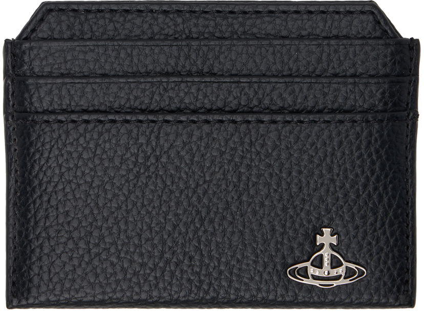 Oblačila Vivienne Westwood Black Slim Card Holder Črna | 5403000BU-S000D-