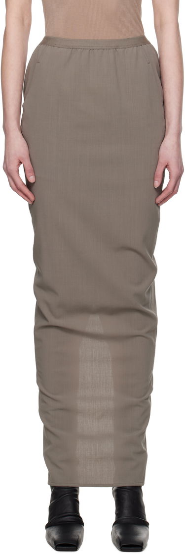 Krila Rick Owens Rick Owens Hollywood Soft Pillar Maxi Skirt Rjava | RP01E7331 WLP, 0