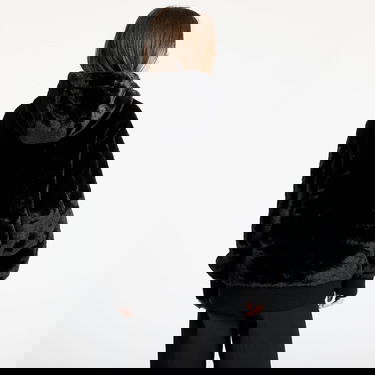 Pulover Carhartt WIP Faux Fur Zip-Up Hoodie Črna | I034451_3, 4