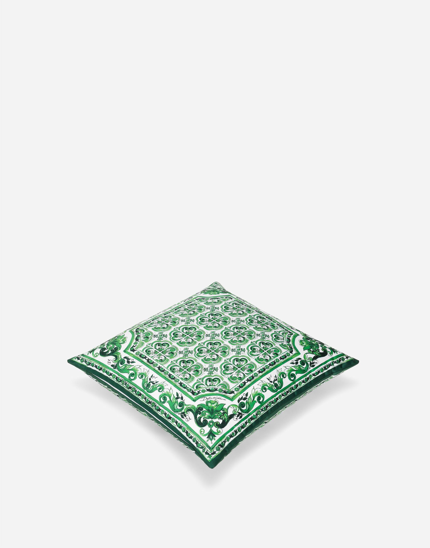 Home decor Dolce & Gabbana Duchesse Cotton Cushion Small Onesize Zelena | TCE001TCA99UV009, 1