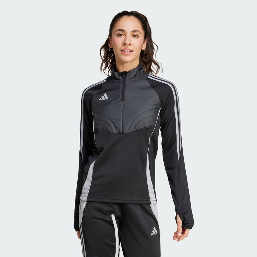 Pulover adidas Performance Black Winterized Quarter-Zip Training Top Črna | IX7886