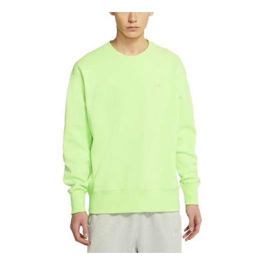 Pleteni pulover Nike Sportswear Logo Round Neck Pullover Zelena | DA0022-399