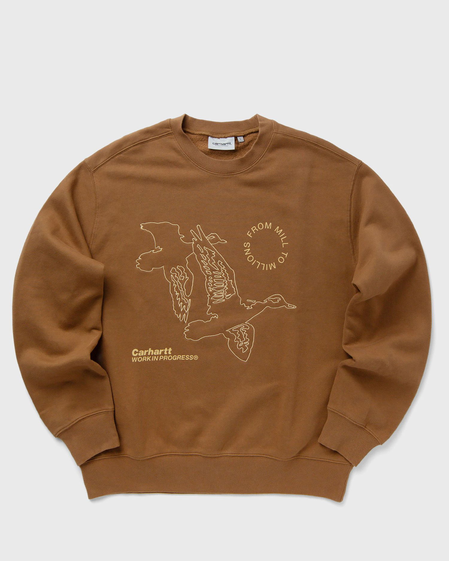 Pulover Carhartt WIP Flying Ducks Sweat Rjava | I033938-HZ.XX, 0