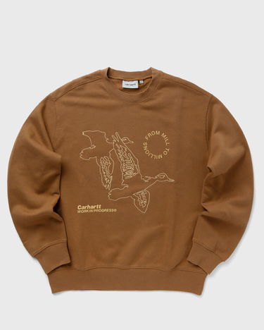 Pulover Carhartt WIP Flying Ducks Sweat Rjava | I033938-HZ.XX, 0