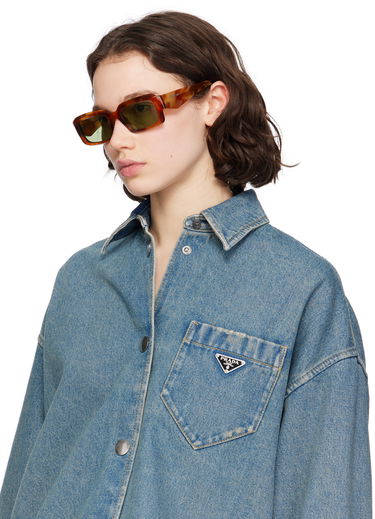 Sončna očala Prada Rectangular Tortoiseshell Sunglasses Rjava | 0PR 27ZS 8056262084274, 3
