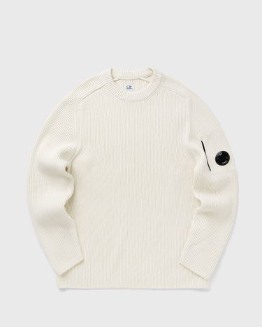 Pleteni pulover C.P. Company C.P. Company Crew Neck Knit Sweater Bela | 19CMKN015A006608A-103, 2