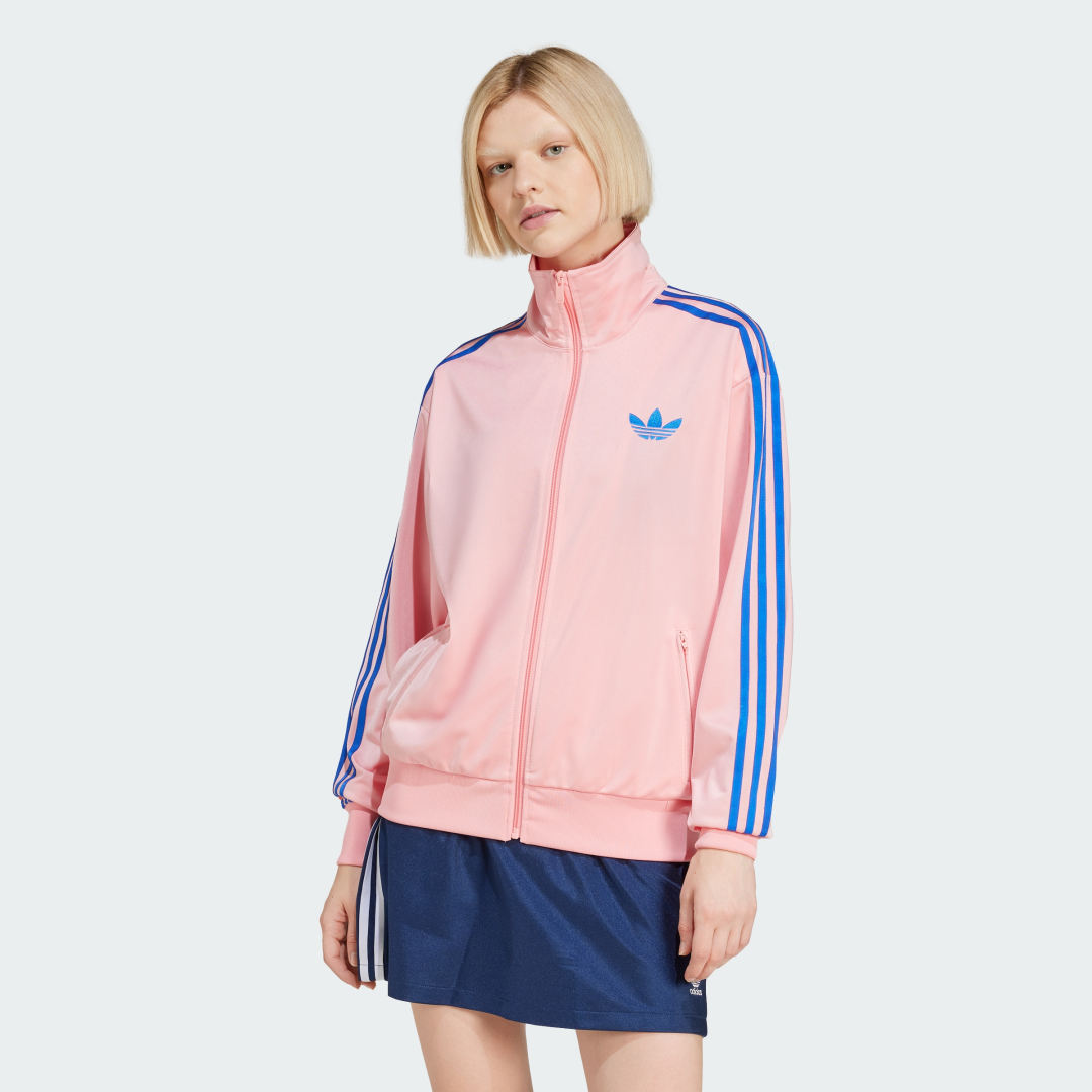 Pulover adidas Performance Classic Firebird Loose Track Jacket Roza | JP2302, 0