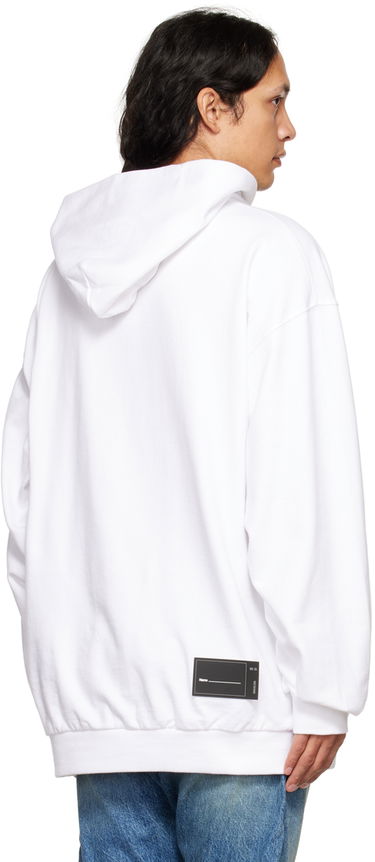 Pulover We11done We11done Print Hoodie Bela | WD-TH3-22-729-U-WH, 2