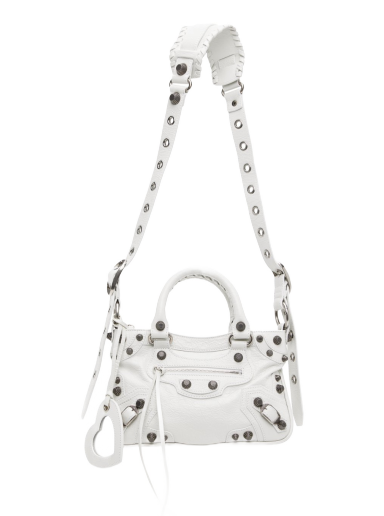 Torba za čez ramo Balenciaga Small Neo Cagole Bag Bela | 751523 1VG9Y