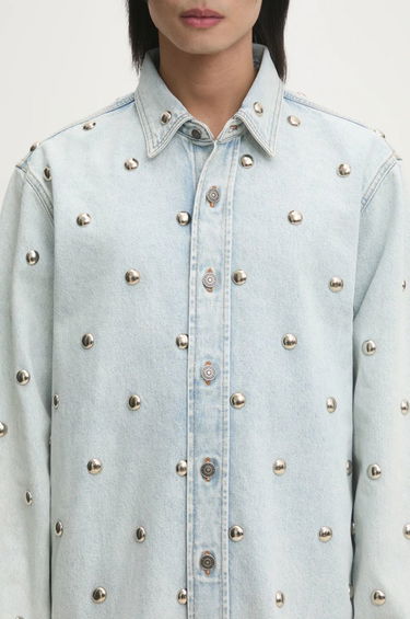 Srajce Fiorucci Fiorucci Relaxed Studded Denim Shirt Modra | U01FMDSI074DN01DN08, 3