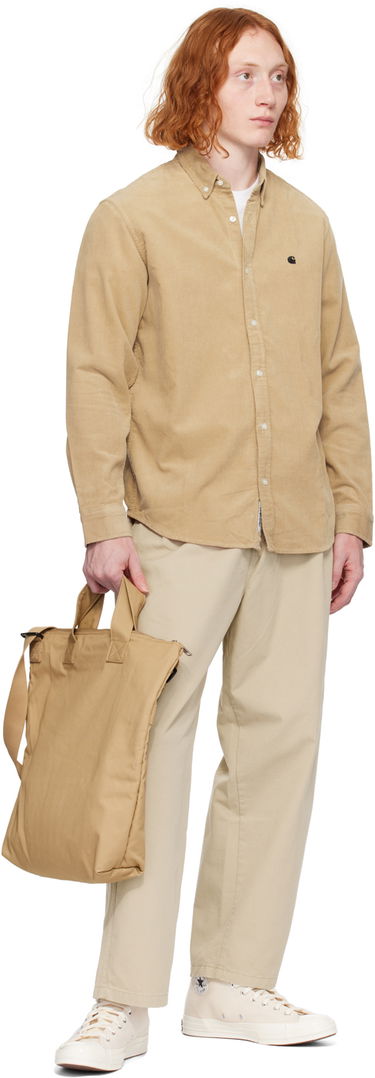 Hlače Carhartt WIP Marv Relaxed Fit Trousers Bež | I033129, 3