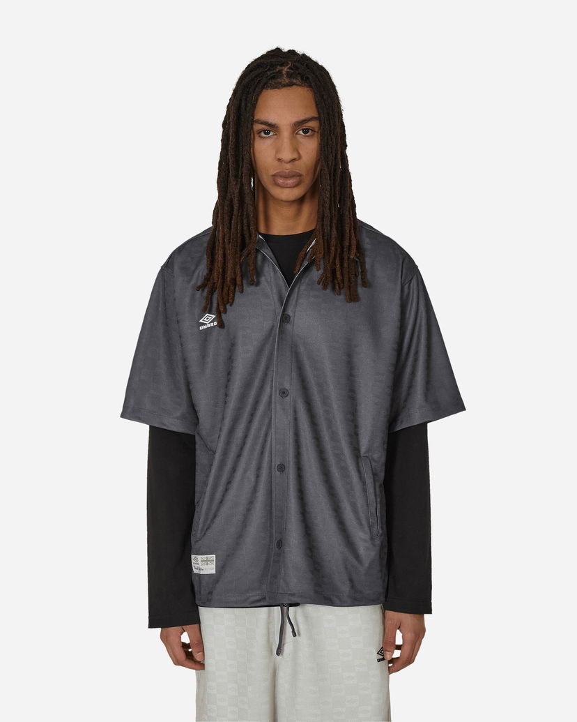 Srajce Umbro Jacquard Shirt Dark Shadow Siva | UBMW040FA25 BLK0014