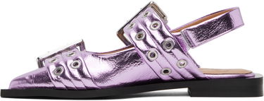 Modni dodatki GANNI GANNI Buckle Slingback Flats Lila | S2874, 2