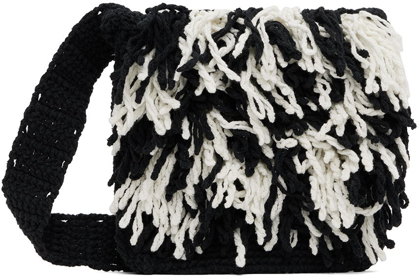 Torba za čez ramo ADER ERROR Fringed Crochet Shoulder Bag Večbarvna | BMADSSBA0302BK, 0