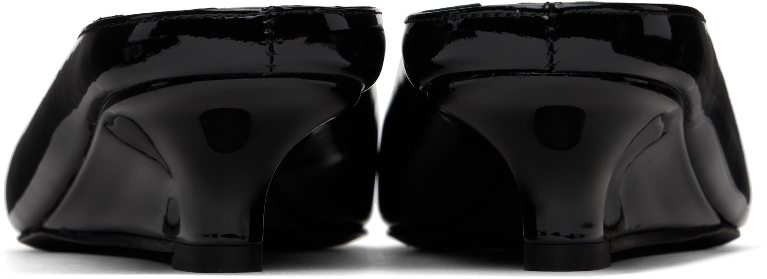 Superge in čevlji TOTEME Sharp Patent Wedge Mules by Črna | 251-WAS0179-LE0091, 1