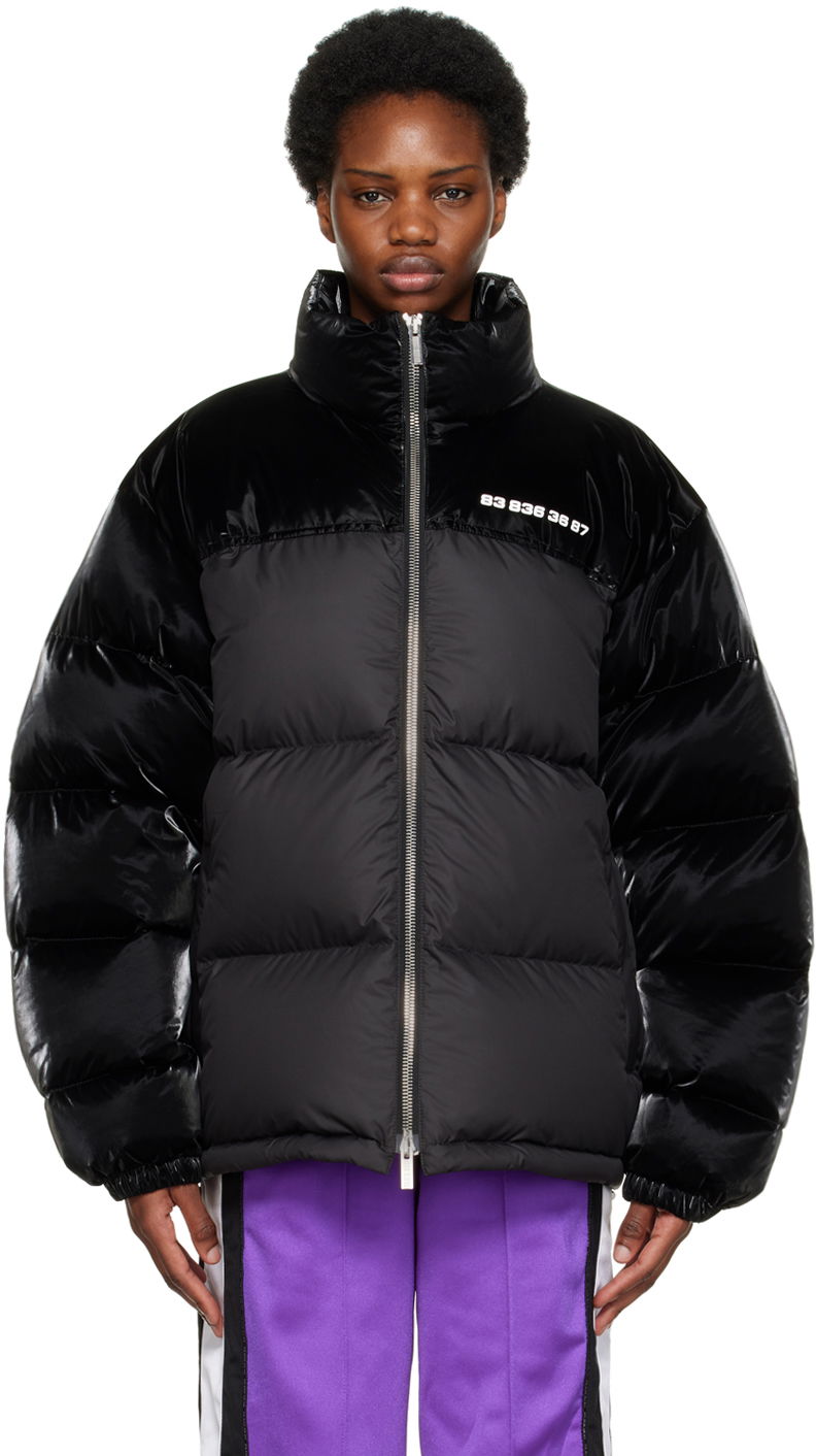 Puhovka VETEMENTS VTMNTS Color Block Down Jacket Črna | VL14JA280B