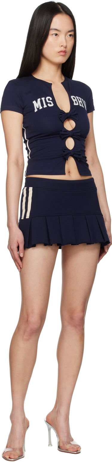 Krila MISBHV MISBHV Varsity Pleated Miniskirt Mornarica | 250W858, 3