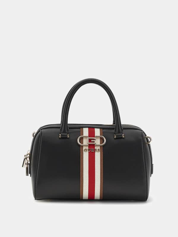 Torbica GUESS Nelka Front-Stripe Handbag Črna | HWVG9307050, 0