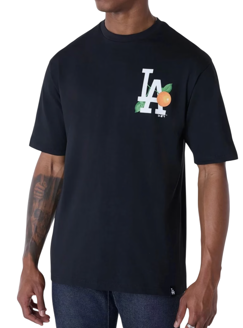Majica New Era New Era MLB Los Angeles Dodgers Fruit Graphic T-Shirt Črna | 60596322-60596322