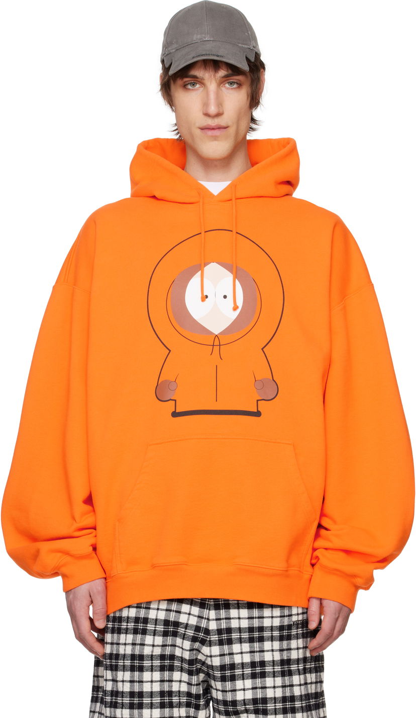 Pulover VETEMENTS Vetements Kenny Oversized Hoodie Oranžna | UA66HD690O