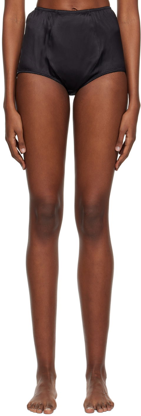 Spodnjice Dolce & Gabbana Black High-Rise Briefs Črna | O2A18T FUAD8