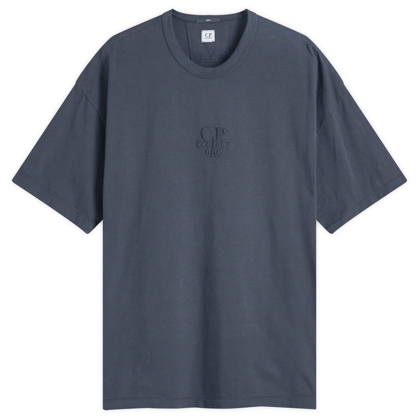 Majica C.P. Company 20/1 Logo T-Shirt Črna | CMTS181A-005697G-995