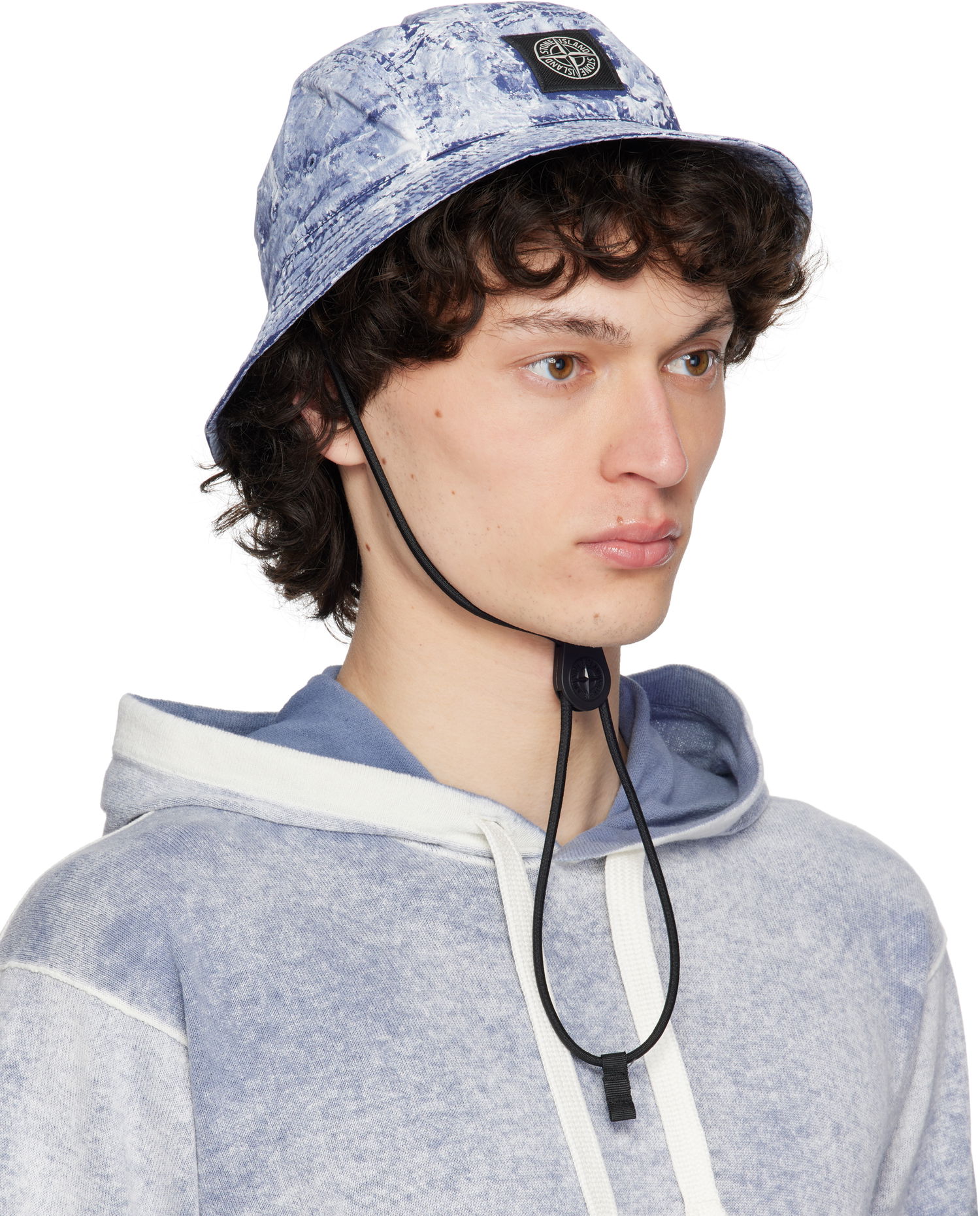 Klobuk Stone Island Stone Island Pigment Stretch-TC Bucket Hat Modra | K1S15 9100013 S0143, 1