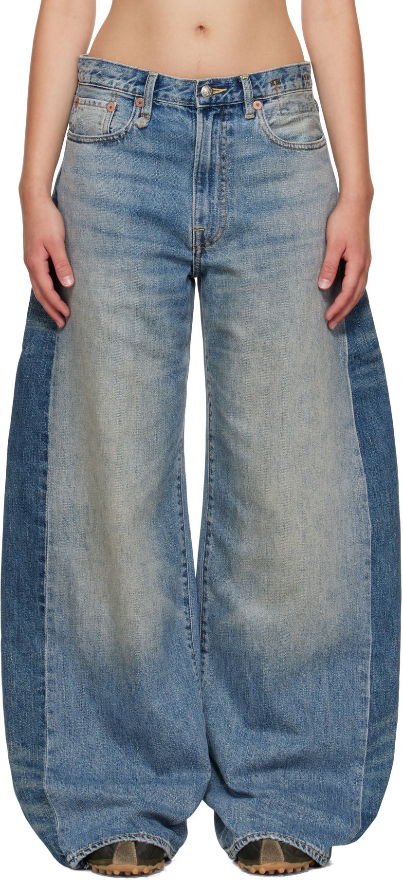 Kavbojke R13 R13 Insert D'Arcy Loose Jeans Modra | R13WD192-D347A