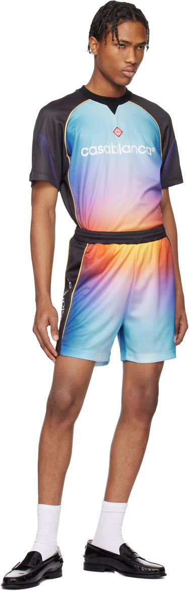 Kratke hlače Casablanca Casablanca Gradient Football Shorts Večbarvna | MS25-JTR-253-01, 3