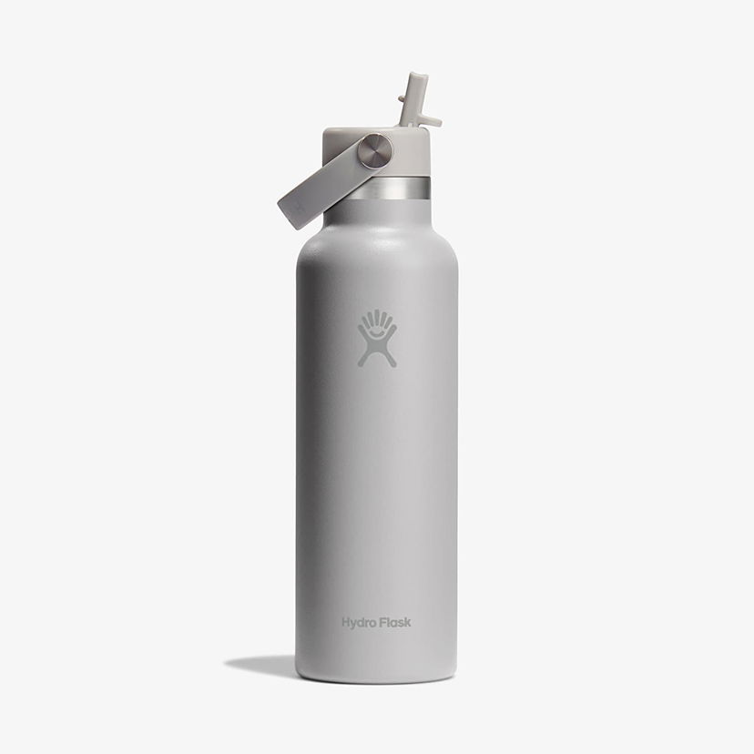 Steklenica za pitje Hydro Flask 21 oz Standard Mouth Water Bottle with Flex Straw Cap Siva | S21CFS035