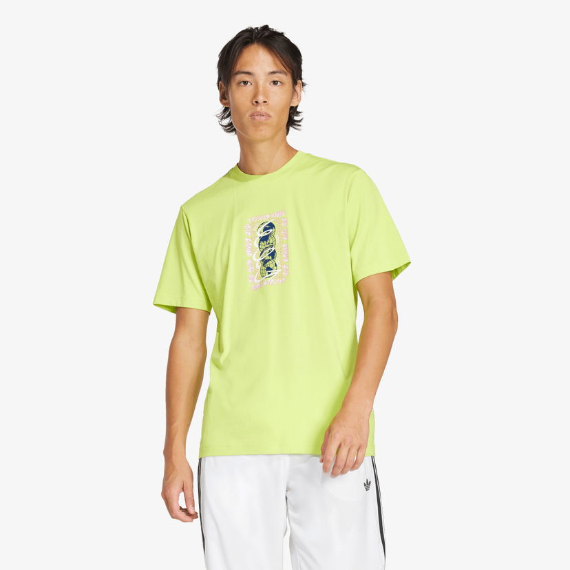 Majica adidas Originals Street Graphic T-Shirt Rumena | JD0675
