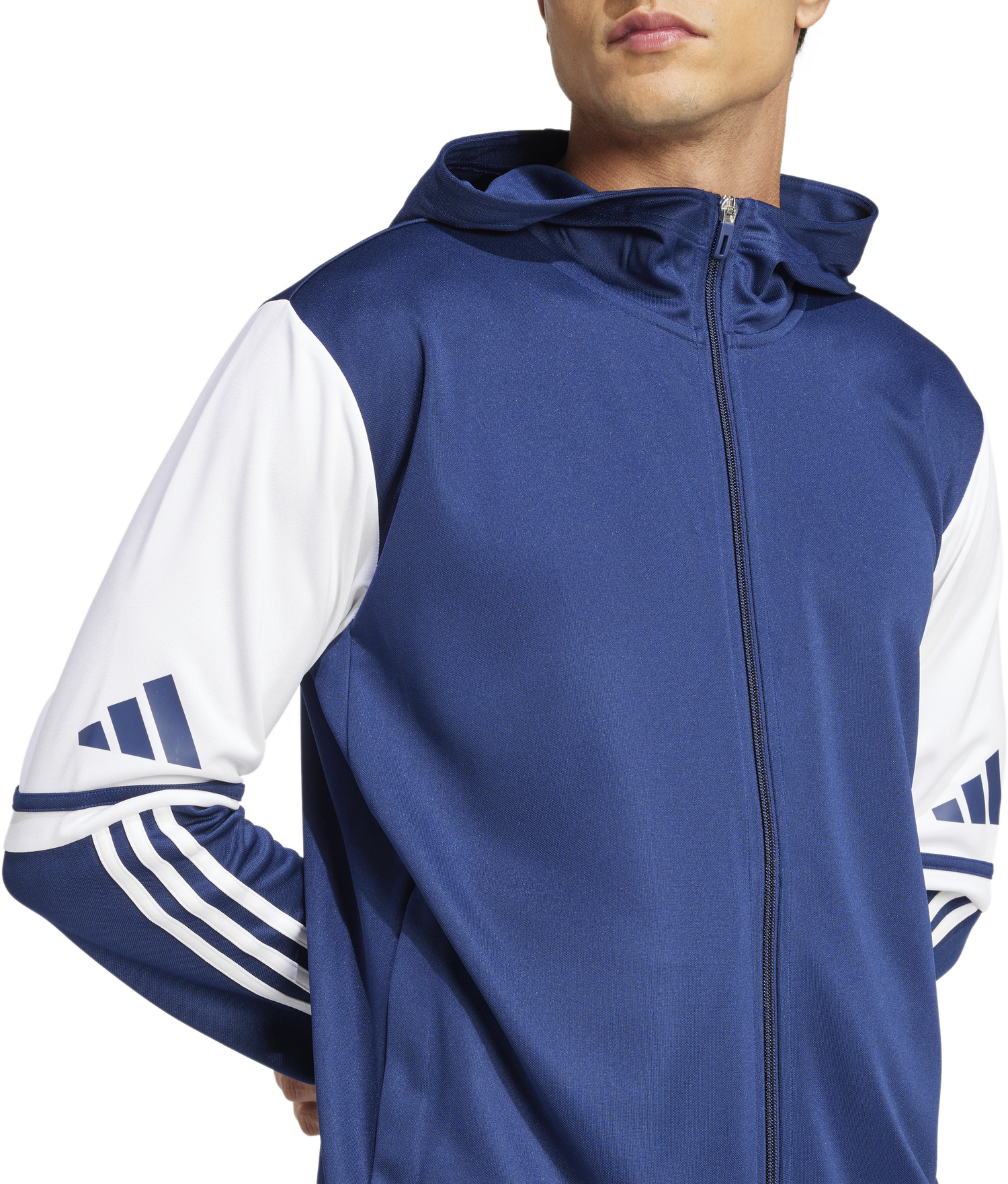 Pulover adidas Originals SQ25 Hooded Jacket Modra | jd2989, 1