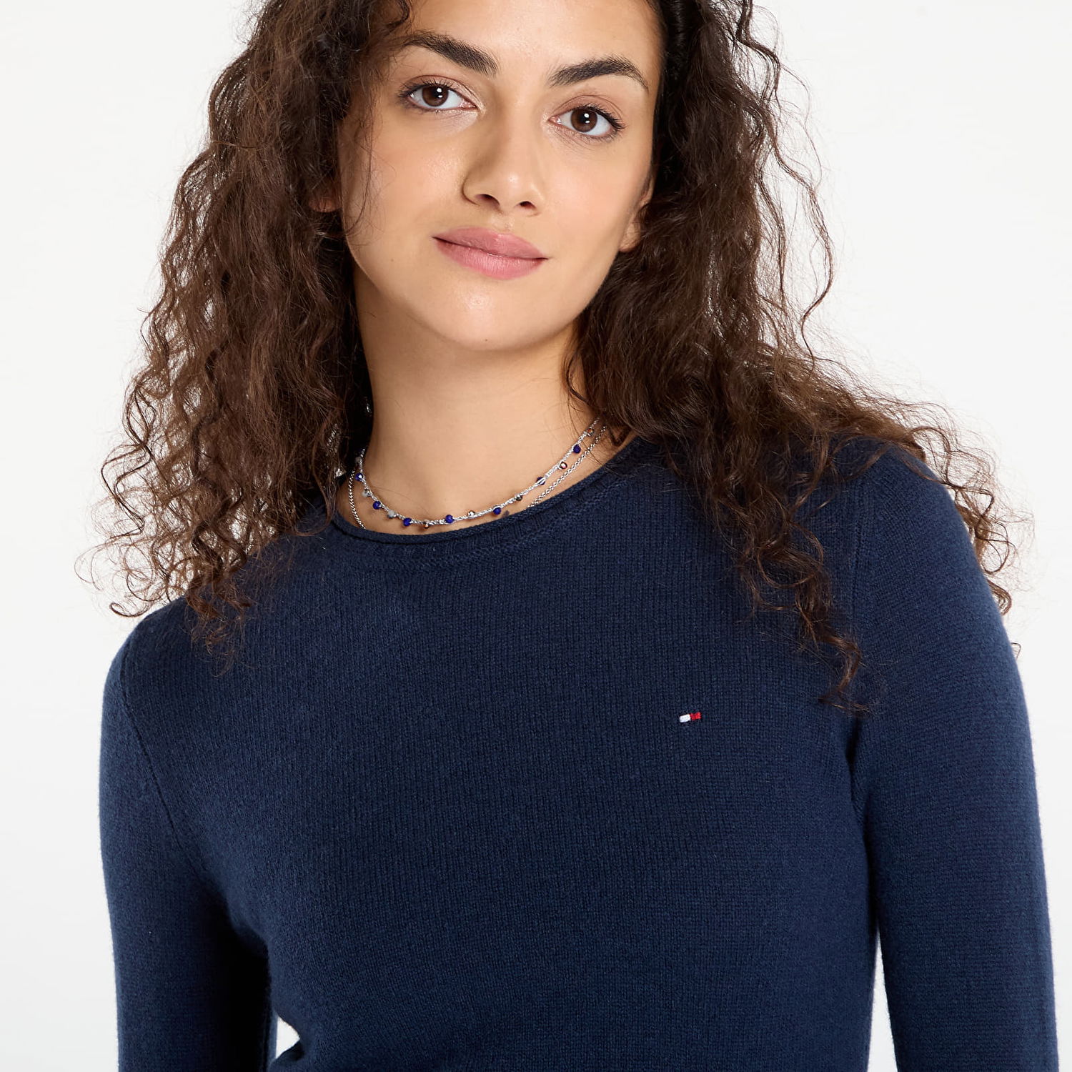 Pleteni pulover Tommy Hilfiger Tommy Hilfiger Soft Wool Long Sleeve Sweater Mornarica | WW0WW40264 C1G, 1