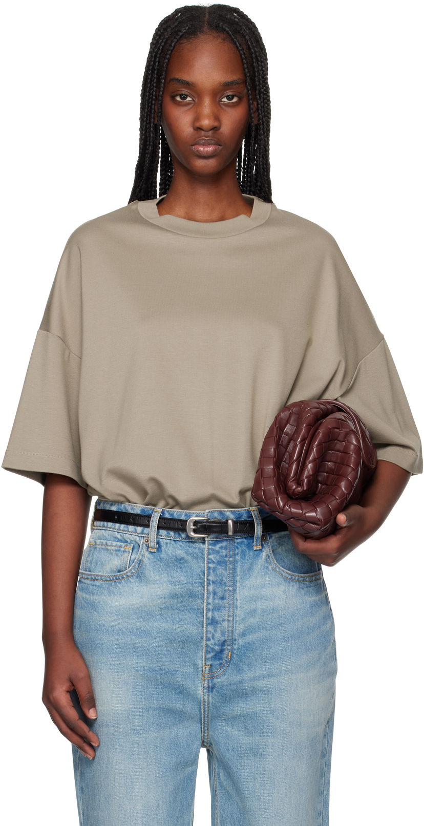 Majica Fear of God Fear of God Milano Short Sleeve T-Shirt Bež | FGE250-520VIS