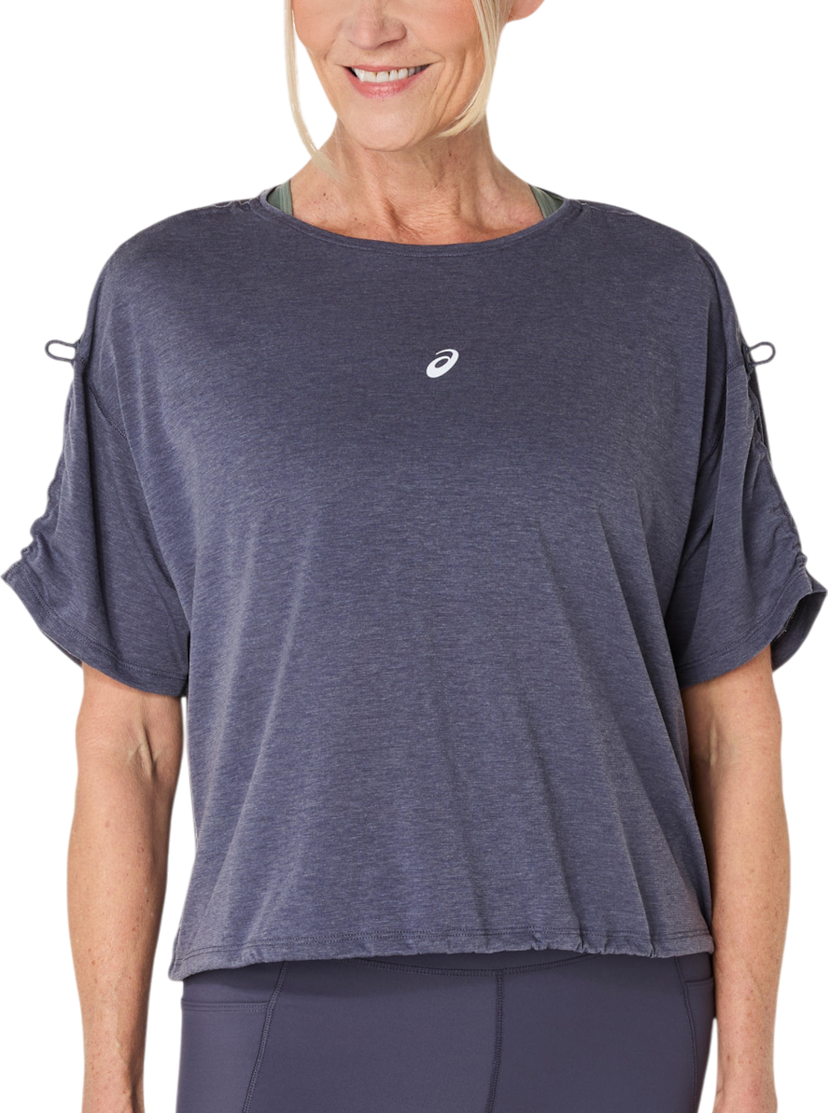 Majica Asics Asics Nagino Run Adjustable Short Sleeve Top Mornarica | 2012d140-500