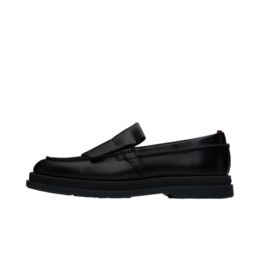 Superge in čevlji BOSS Fringe Trim Loafers Črna | 50522977
