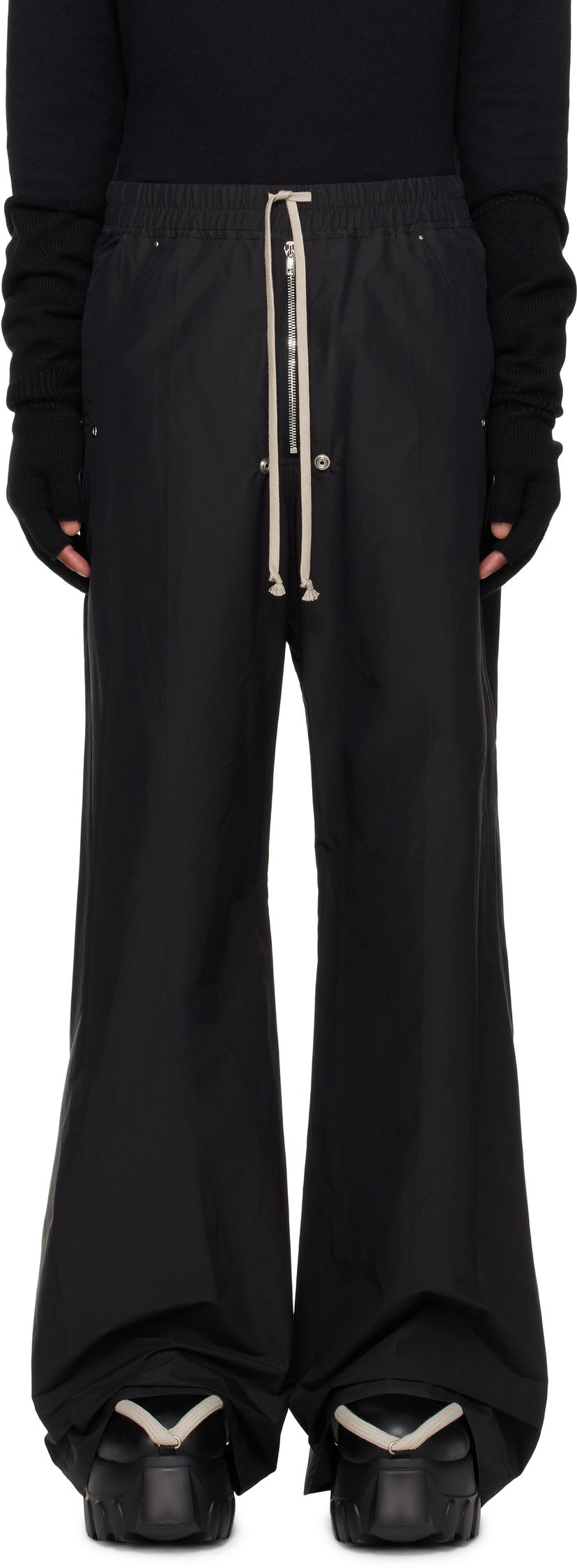 Hlače Rick Owens Belas Trousers Črna | MU02D2A02 M4431