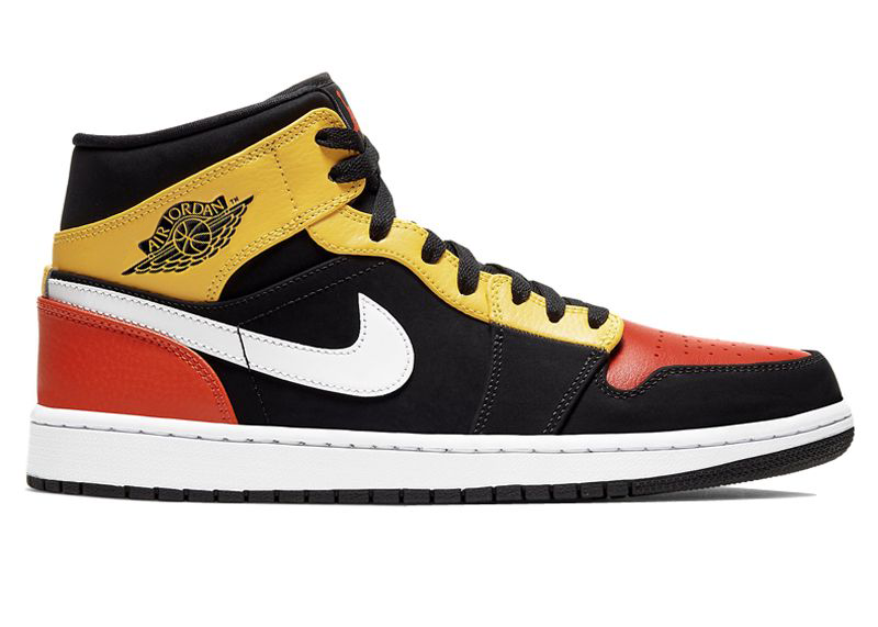 Superge in čevlji Jordan Jordan 1 Mid Black Amarillo Orange Večbarvna | 852542-087, 0