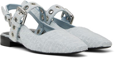 Oblačila rag & bone Rag & Bone Moto Astra Slingback Slippers Modra | WFF25SF1013CO13, 3