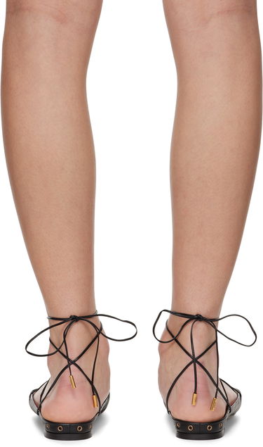 Superge in čevlji CHLOÉ Chloé 'Chloé' Ghillies Ballerina Flats Črna | CHC25U10BRI, 1