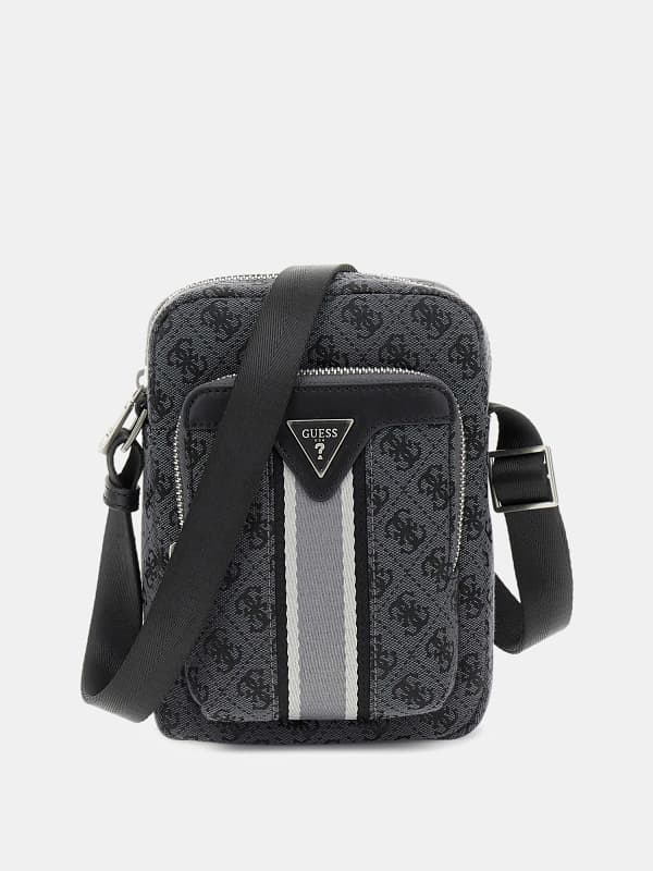 Torba za čez ramo GUESS Milano Crossbody Bag Črna | HMMISTP5163