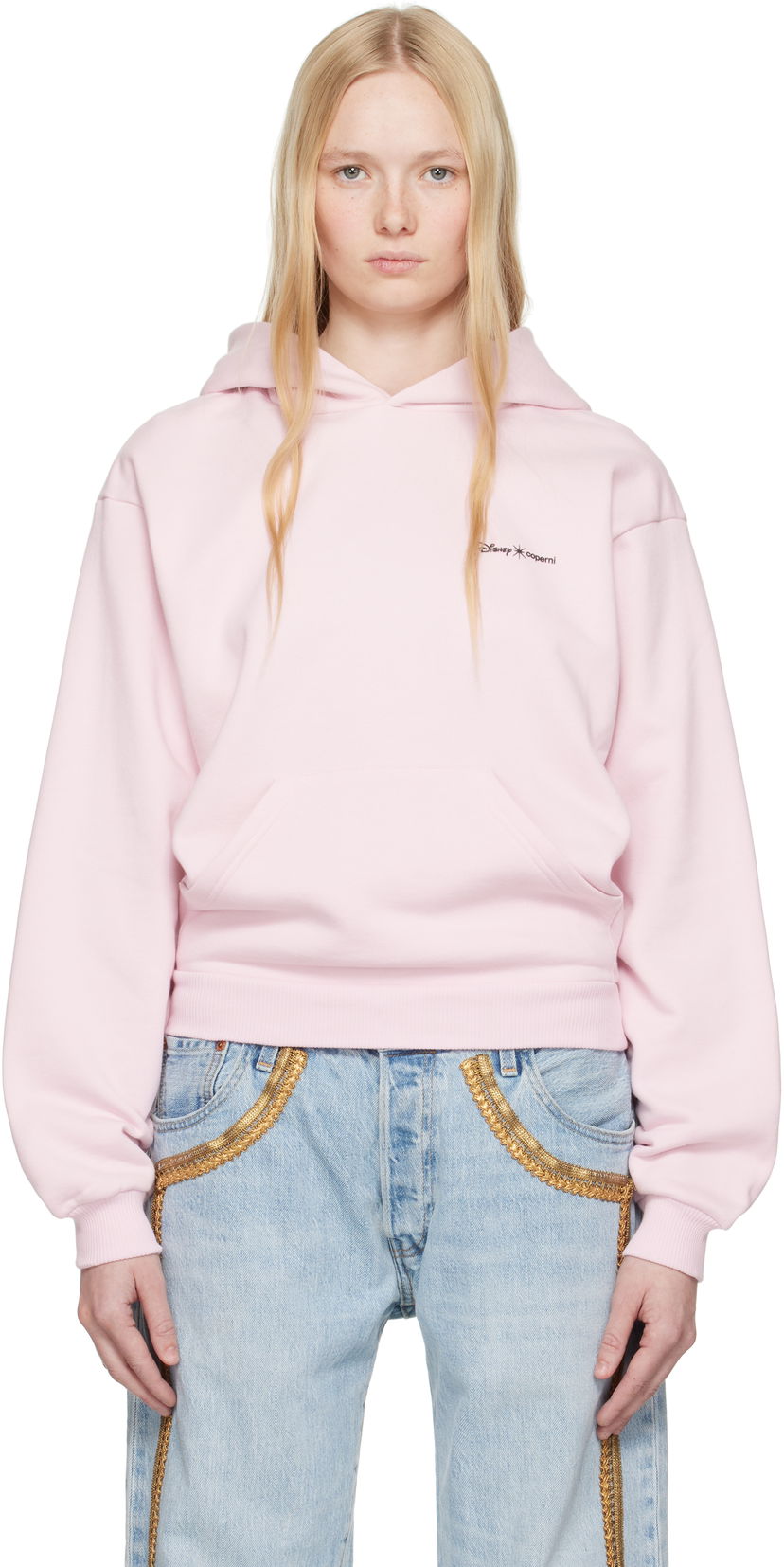 Pulover Coperni Coperni Disney Crown Hoodie Roza | DJS152F5035